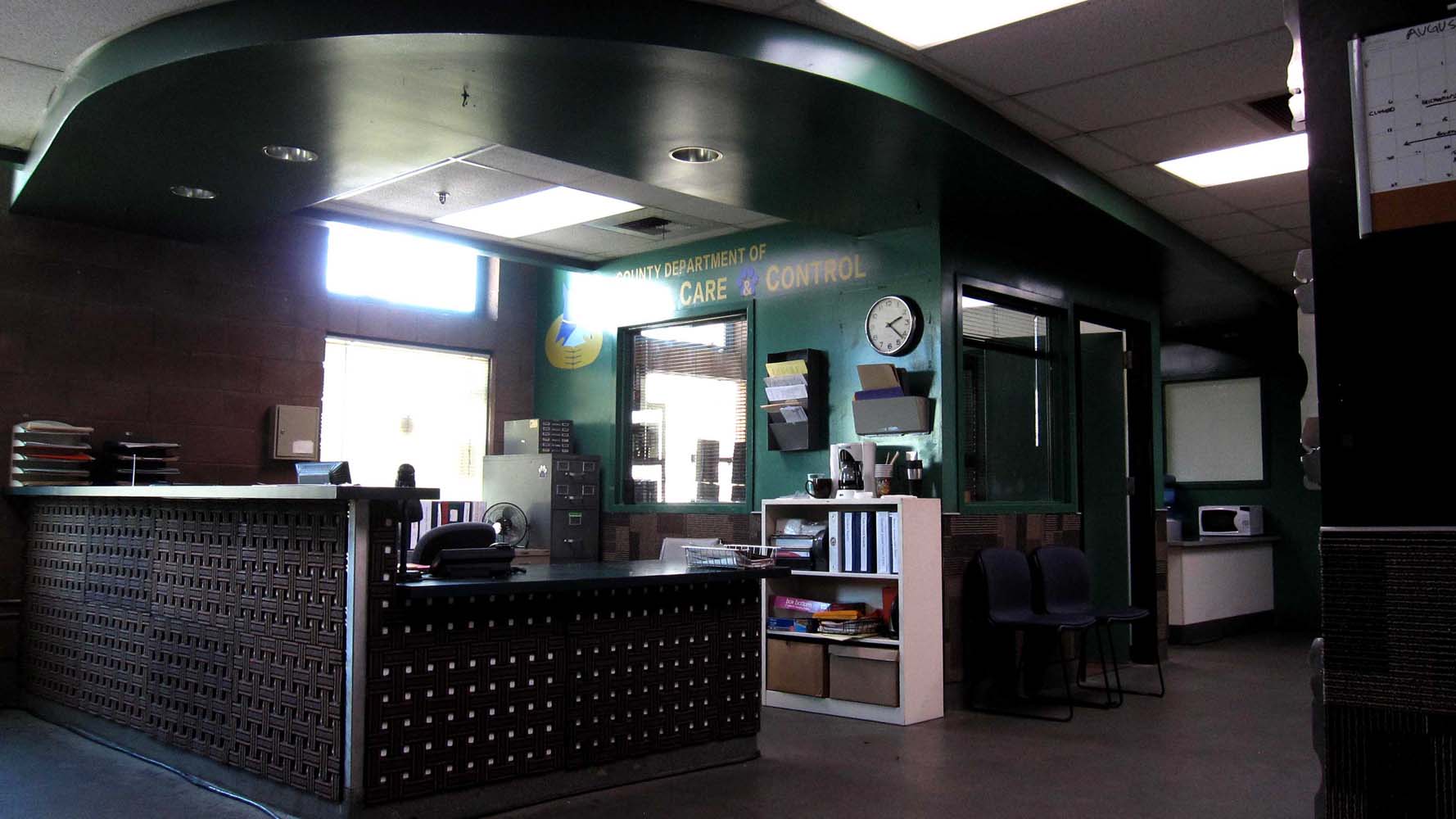 ANIMAL SHELTER LOBBY ...location dress